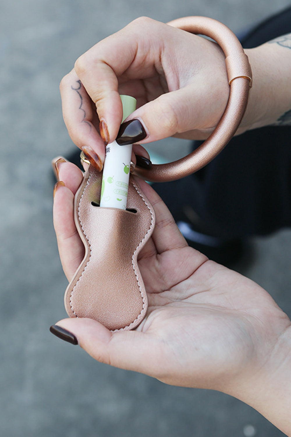 Wristlet Keychain with Card Holder