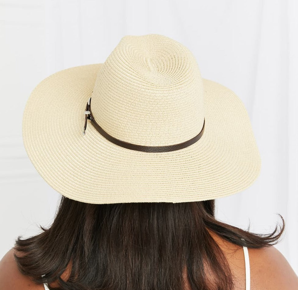 Fame Boho Summer Straw Fedora Hat